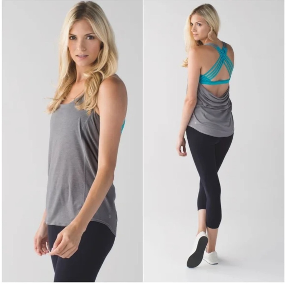 Lululemon Strappy Draped Open Back Tank Top